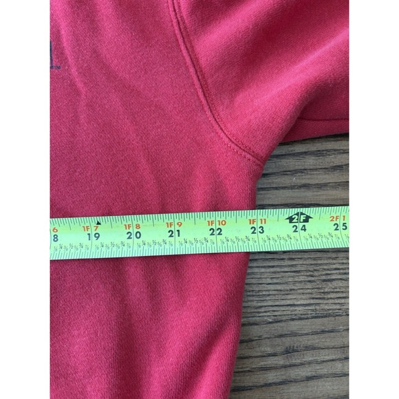 Vintage‎ Wisconsin Badgers Sleeve Graphic Spell Out Hoodie Sweatshirt Size Large - Picture 4 of 6